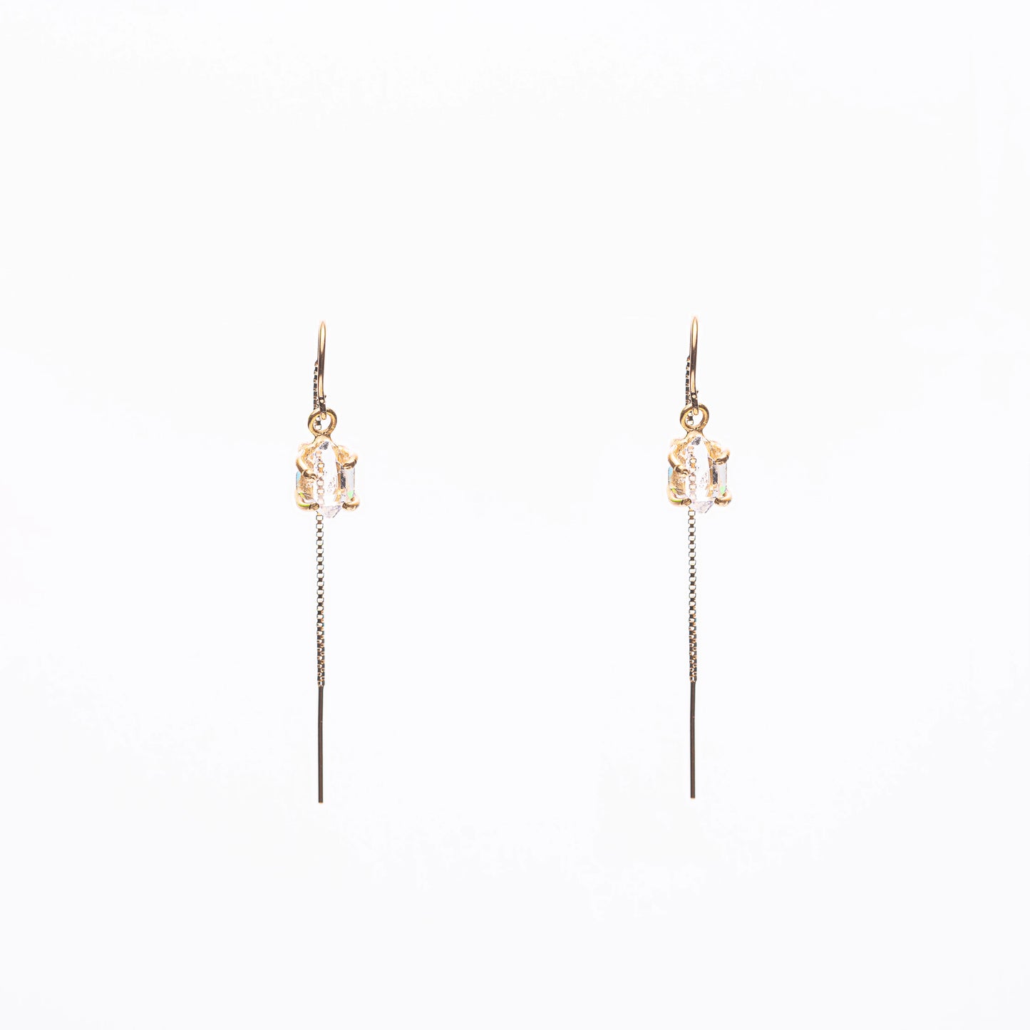 Herkimer Diamond Thread Earrings