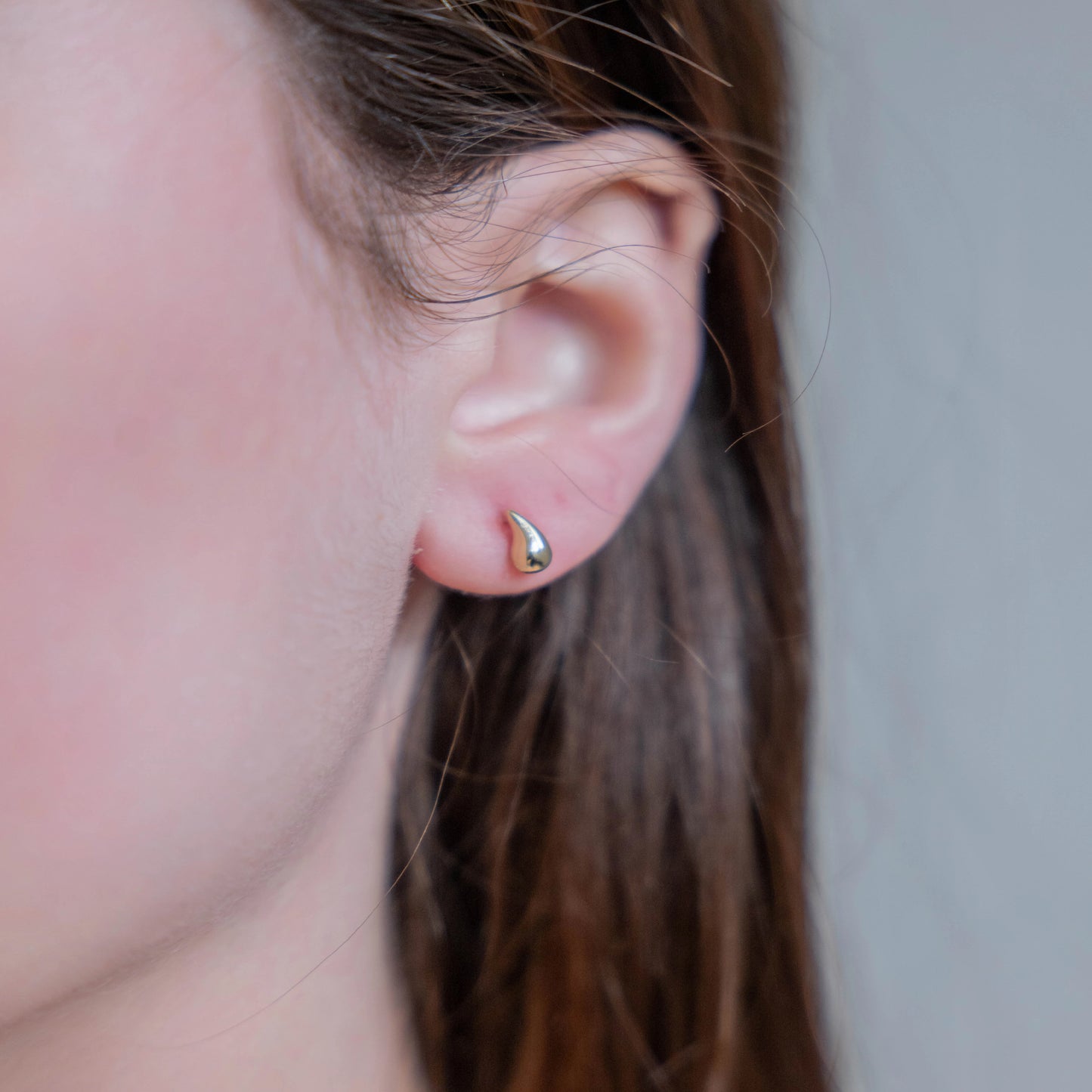 Teardrop Stud Earrings