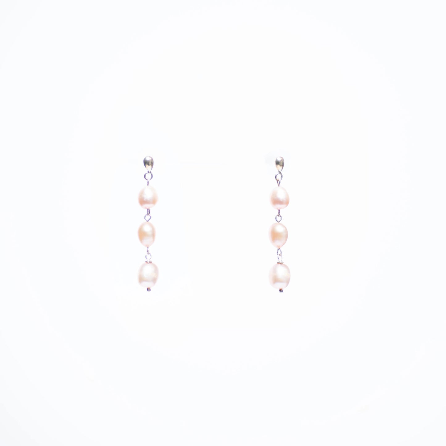 Triple Drop Pearl Earrings