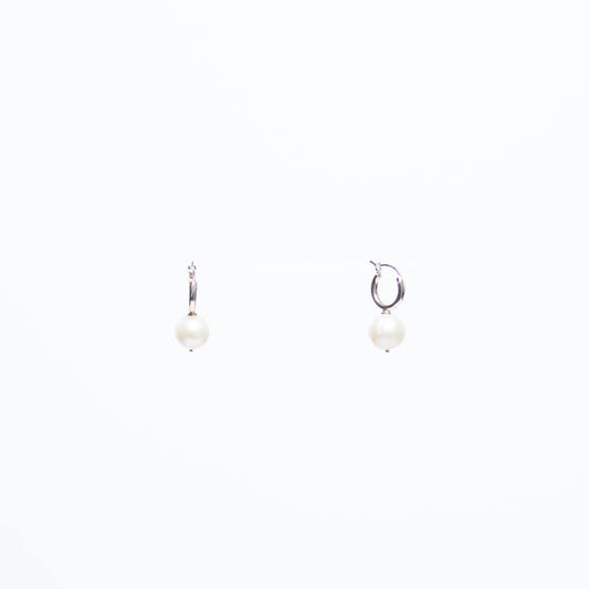 Pearl Hoop Earrings