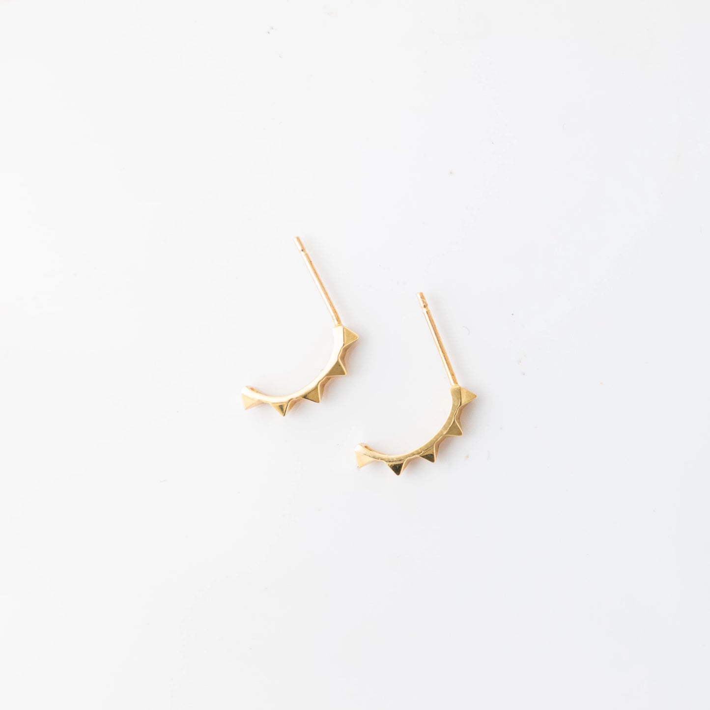 Curved Stud Earrings