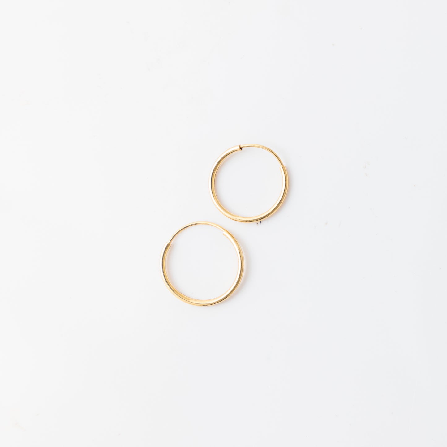 16mm Endless Hoop Earrings