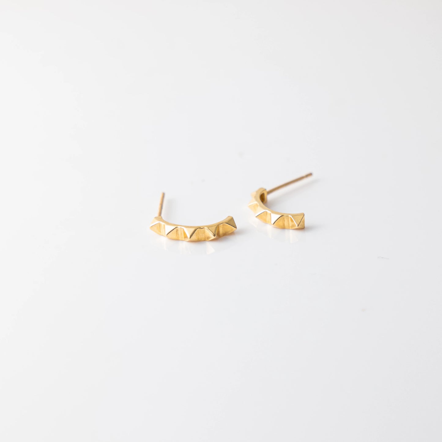 Curved Stud Earrings