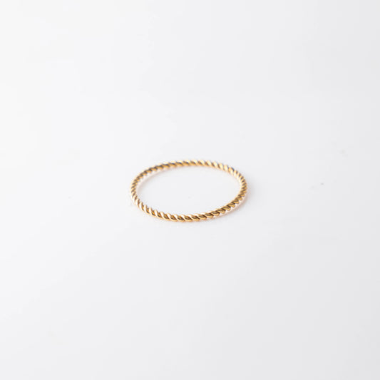 Gold Twisted Wire Ring