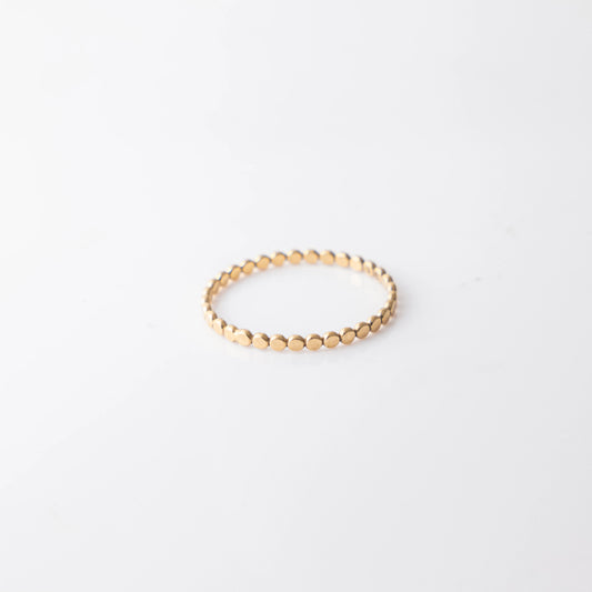 Gold Tiny Disc Ring